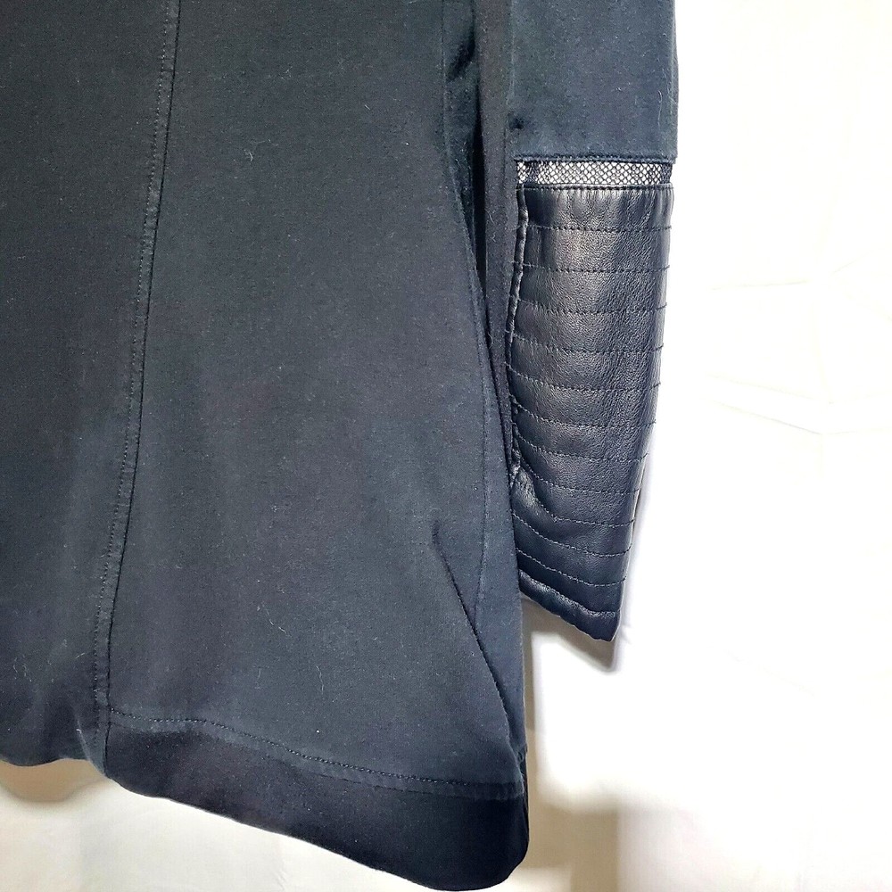 Blanc and Noir Asymmetrical Jacket with Reflective Hooded Women's Sz Medium - Picture 7 of 12